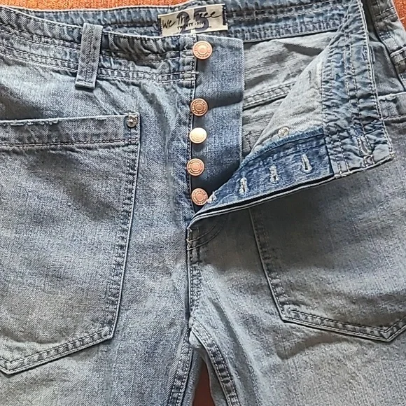 FREE PEOPLE Bermuda Denim Shorts - Picture 13 of 14